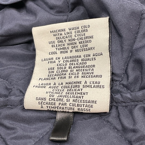 Vintage Levi’s Jacket Men’s XL Navy Blue Quilted Trucker Work Full Zip/ Button - Picture 10 of 12